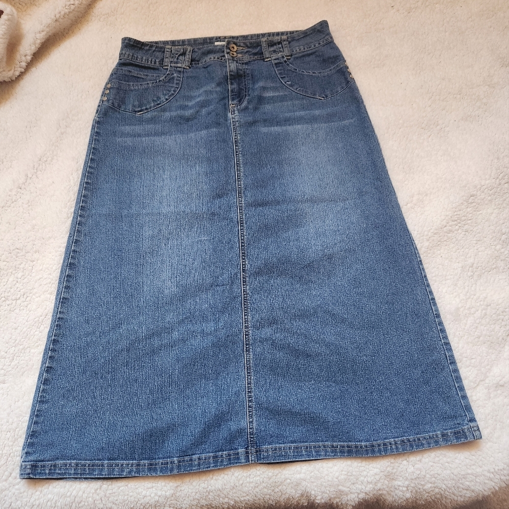 Long Denim Skirt Cato 14